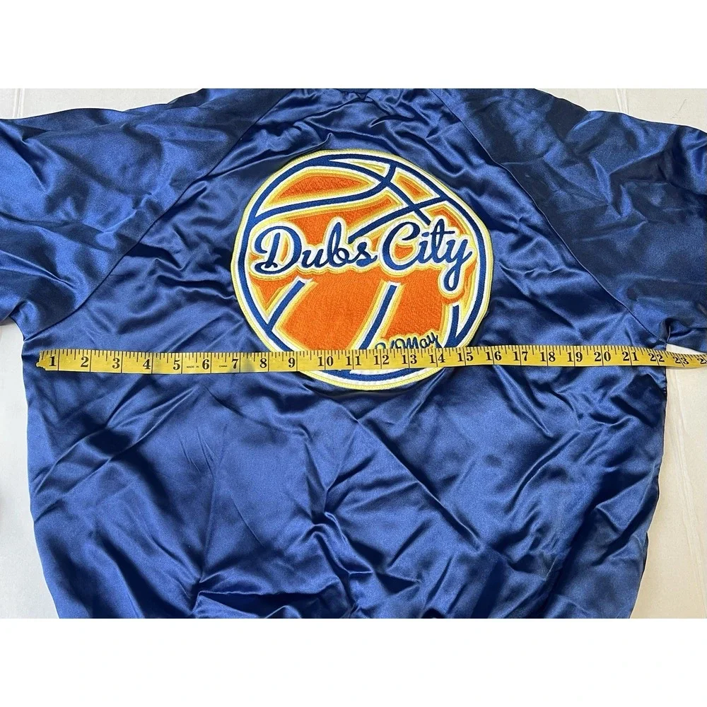 Dubs City Warriors Retro Upcycled Varsity Jacket Men's M K May